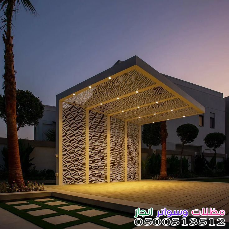 تركيب مظلات وسواتر بحديقتك في شمال الرياض 